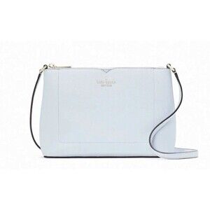 New Kate Spade Harlow Pebble Leather Crossbody Taro Milk